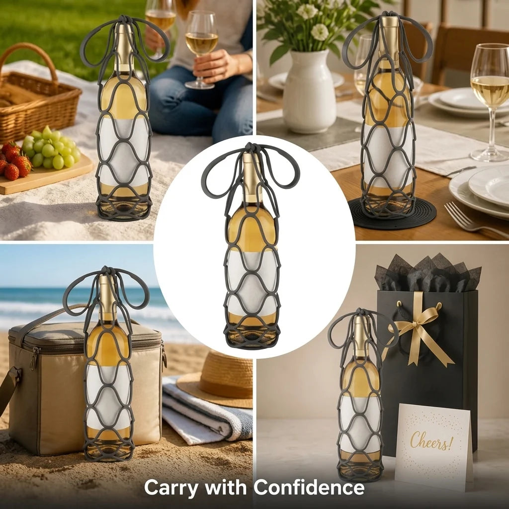 SipGuard™ — Carry Every Bottle Safely with Easy, Stress-Free Confidence