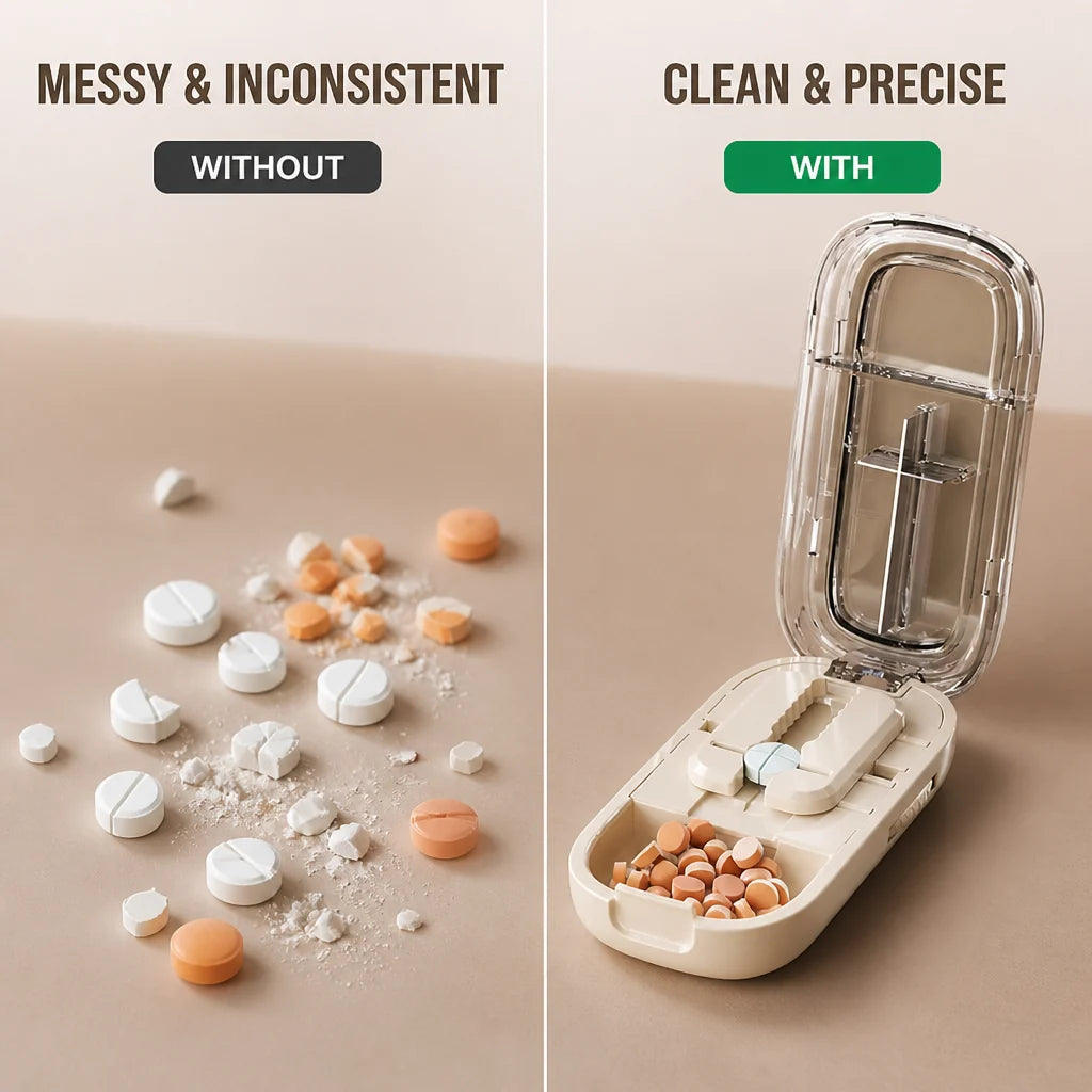 TabiSplit™ — Take Control with Perfect, Hassle-Free Pill Splitting Every Time