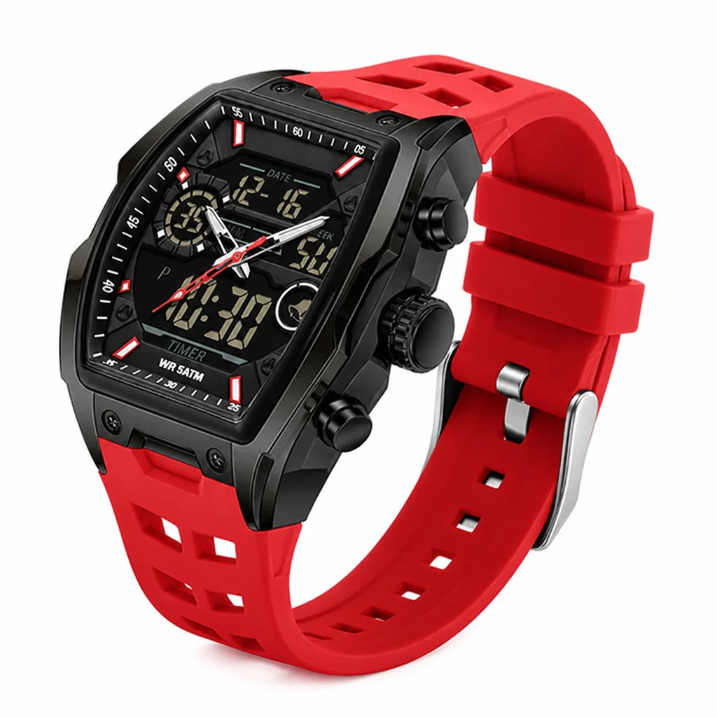 VeloQuartz™ — Own Every Second with Bold Dual-Time Precision