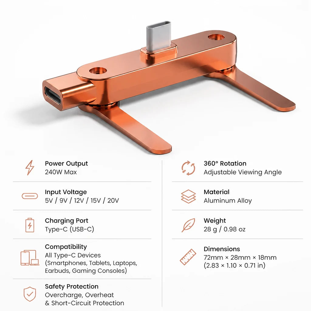 VeloriCharge™ — Power Up Instantly and Stay Hands-Free All Day