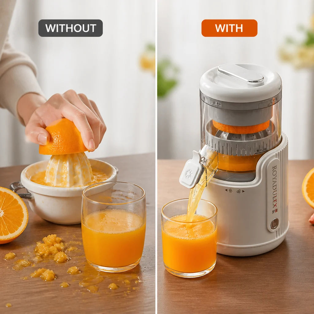 JuiceForge™ — Effortless Fresh Juice That Powers Your Day and Clears Your Mess