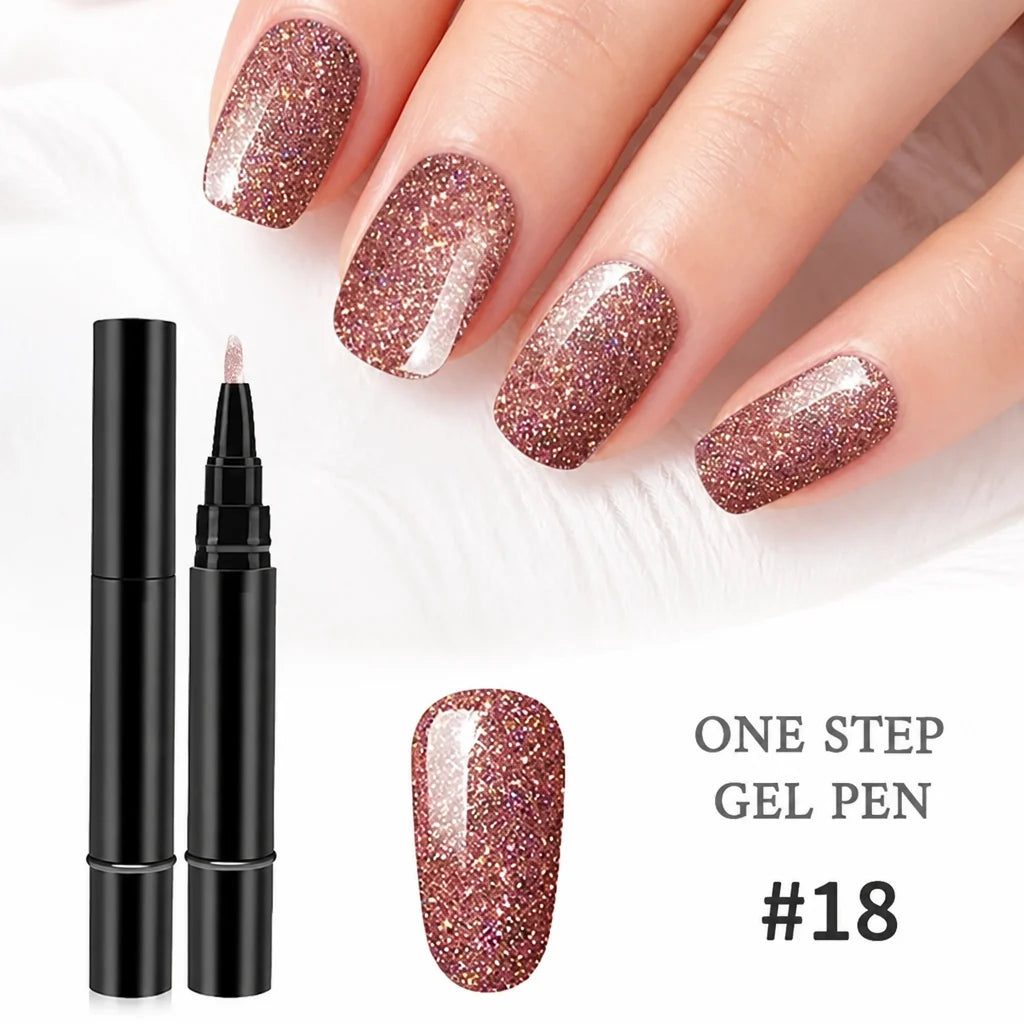 VeraBella™ All-in-One Gel Pen — Flawless, Fade-Proof Nails That Shine Through Everything