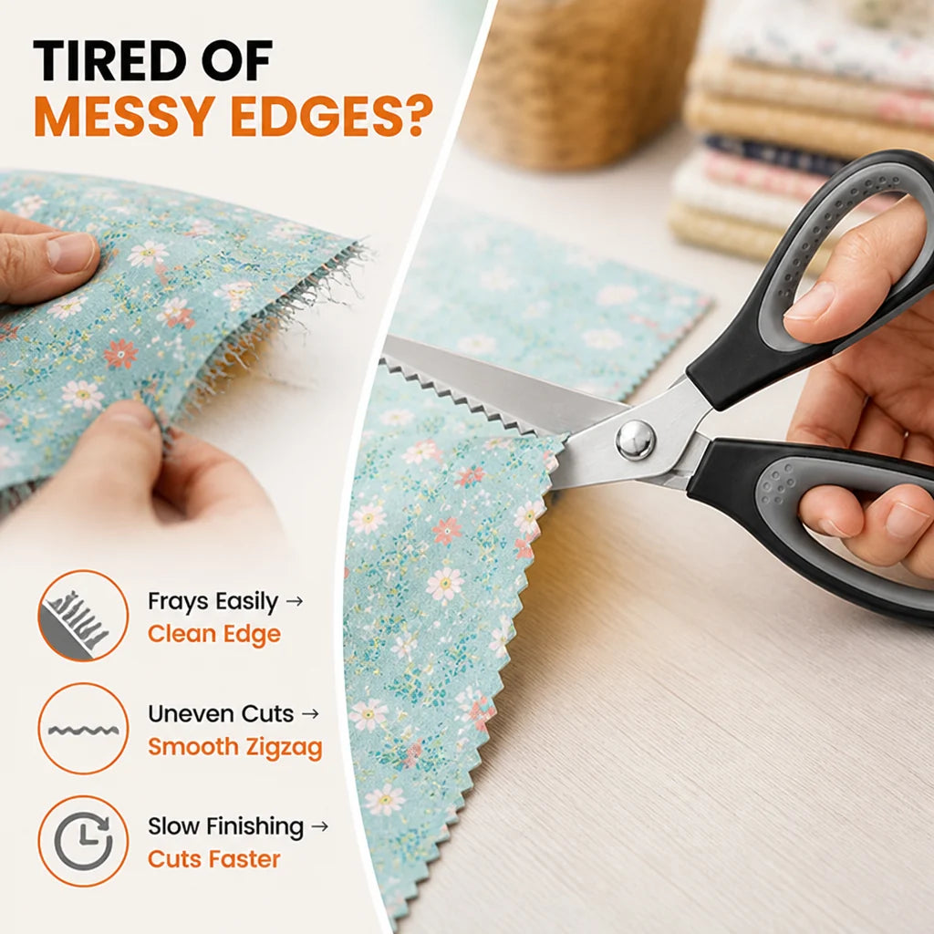 EdgeRipple™ Shears — Give Fabric and Paper a Beautiful Wavy Finish