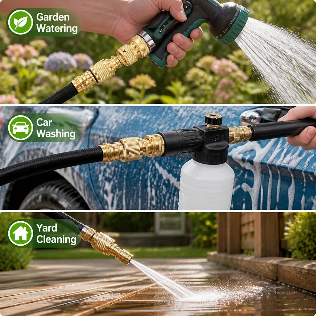 AquaSwift™ — Snap On Freedom and Water Your Garden Without Missing a Beat