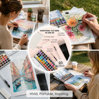 VibranceMuse™ Watercolor Set — Unleash Your Boldest, Most Vibrant Creations Wherever You Go