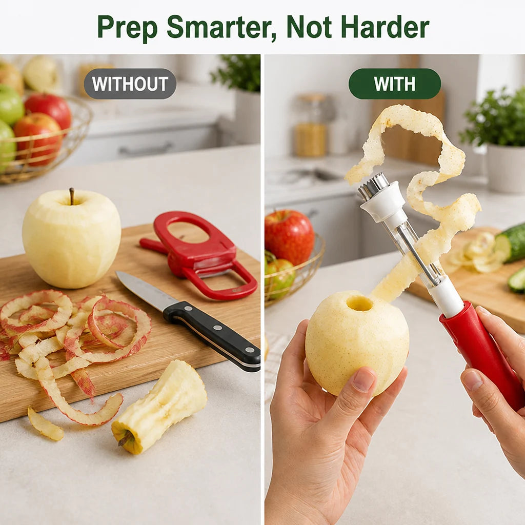 CoreSwift™ — Peel and Core Apples Instantly for Effortless Kitchen Joy