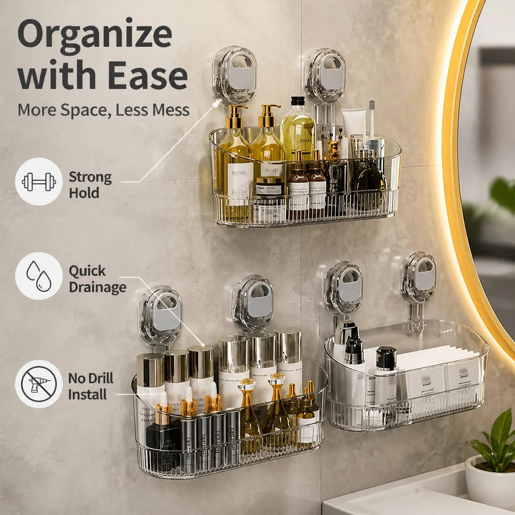 BathDock™ — Instantly Clear Chaos and Enjoy a Spotless, Stress-Free Bathroom