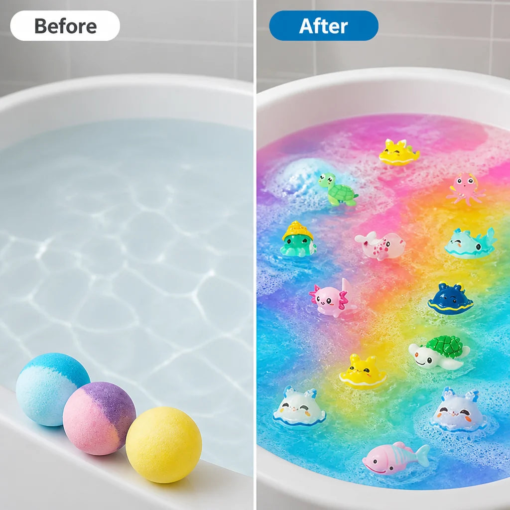 Bubblyxa™ Fizz Bombs — Turn Bath Time into a Colorful, Calming Treasure Hunt Your Kids Will Beg For