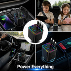 Voltrix™ 7-in-1 Retractable Car Charger — Power Every Device Fast Without the Mess or Stress