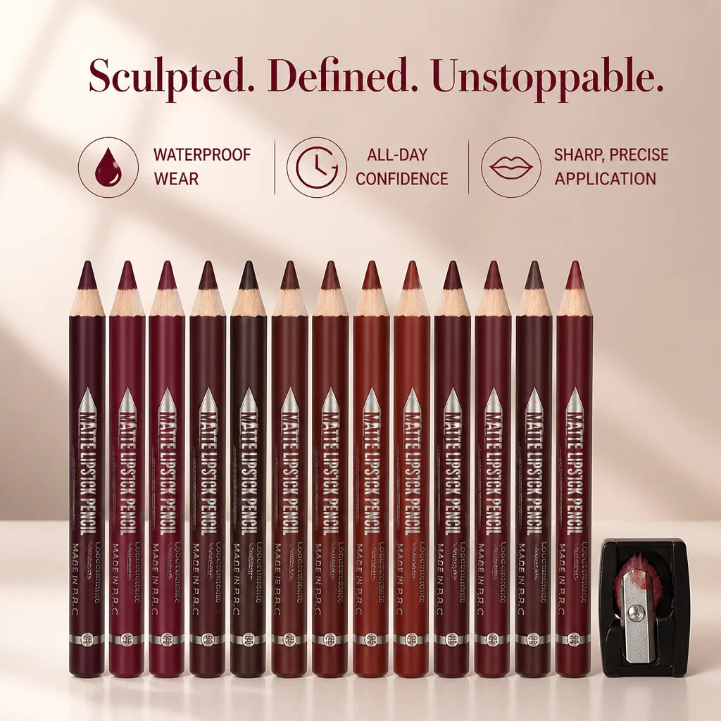 LipMosaic™ 12-Piece Matte Lip Sculpting Set — Unleash Bold, All-Day Confidence with Perfectly Defined Lips