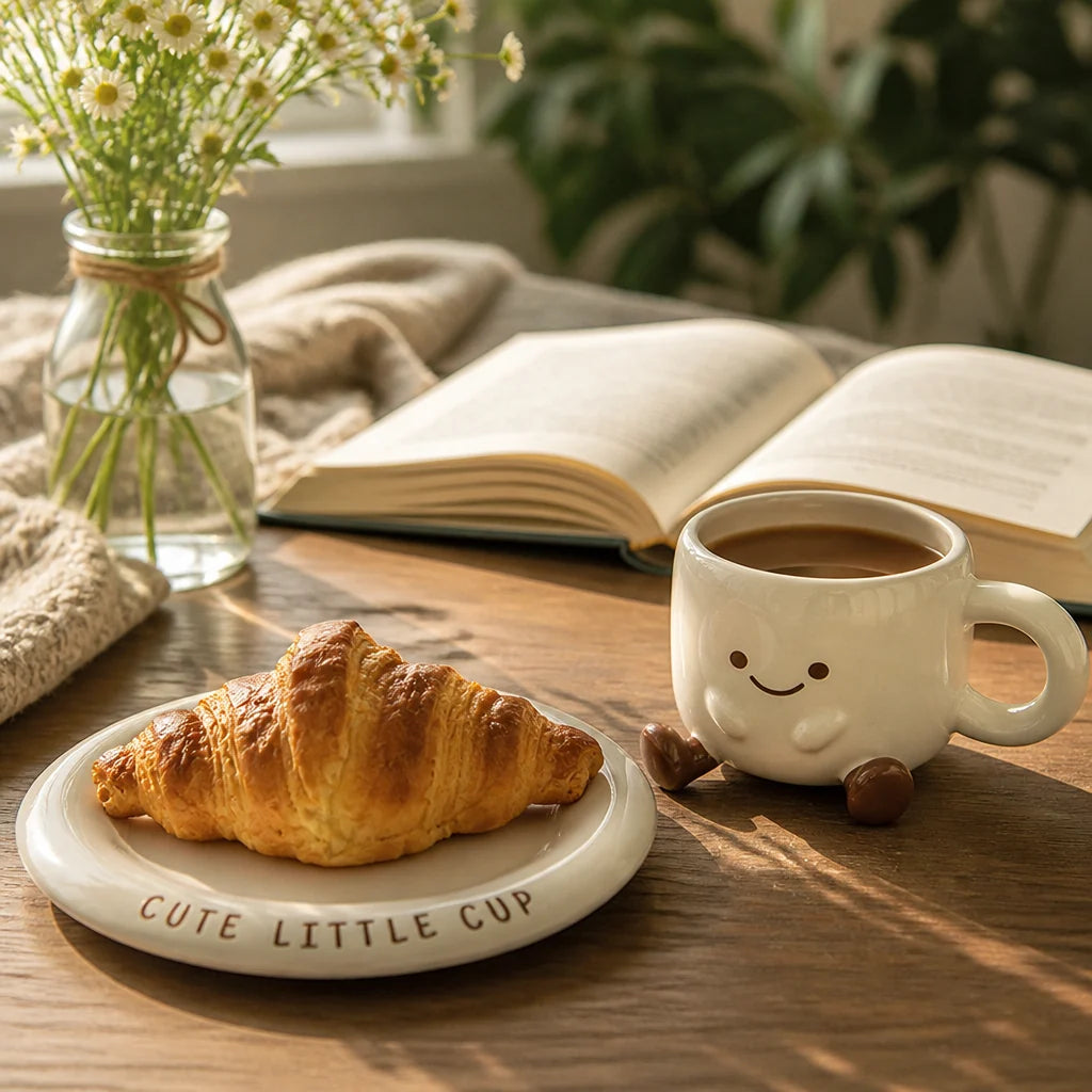 SipFable™ Cup & Saucer — Turn Every Sip Into a Smile and Uplift Your Day