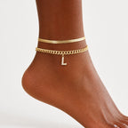 Velmora™ Gold Initial Anklets — Wear Your Unique Story with Effortless Grace