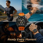 VeloQuartz™ — Own Every Second with Bold Dual-Time Precision