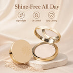 LuminaVeil™ Matte Powder Compact — Flaunt Naturally Smooth, Shine-Free Confidence All Day