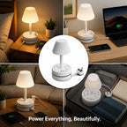 RestBeacon™ — Wake Up to Clutter-Free Power and Soothing Light Every Night