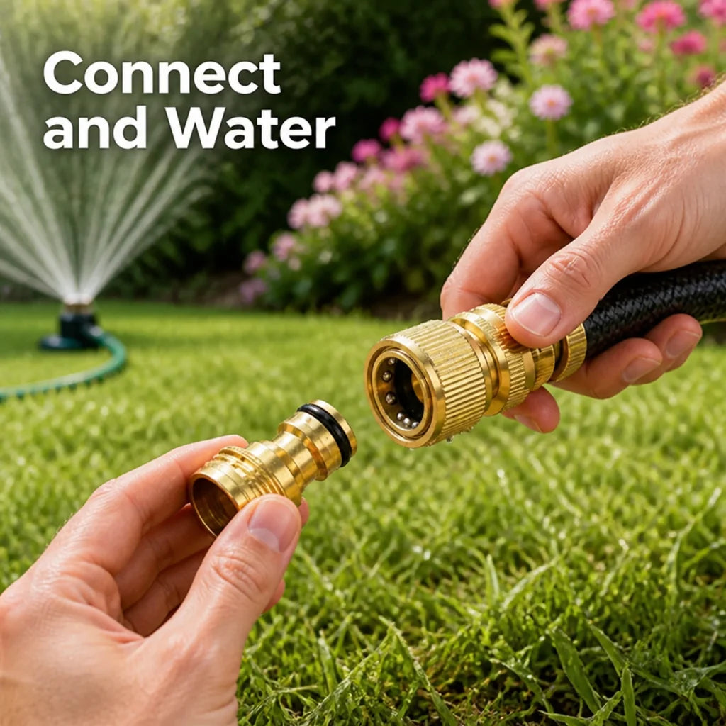 AquaSwift™ — Snap On Freedom and Water Your Garden Without Missing a Beat