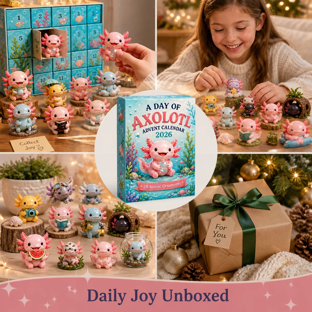 WhimsiLume™ Advent Calendar — Experience Daily Joy with 24 Magical Axolotl Surprises (24pcs)