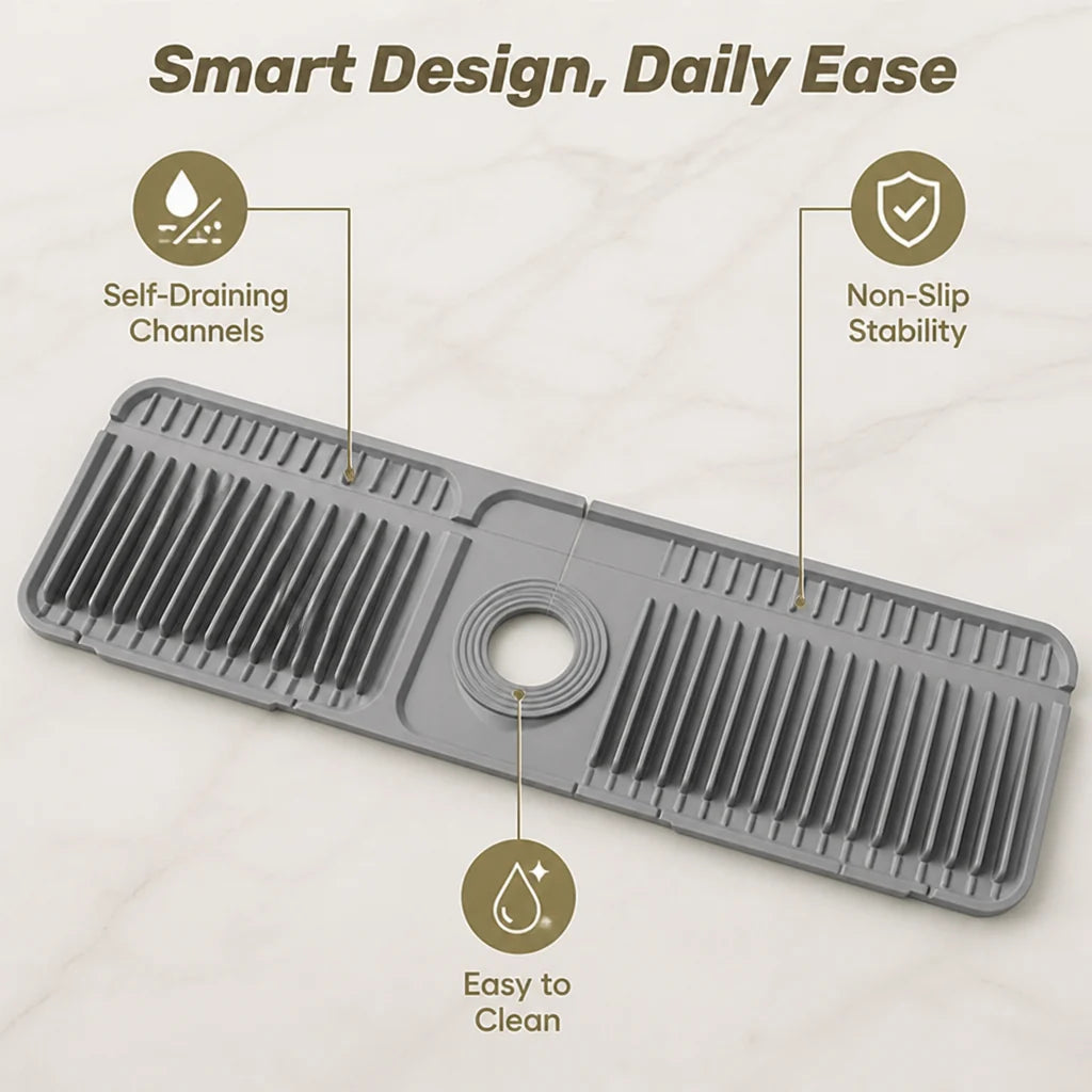 AquaTray™ — Keep Your Counters Dry and Your Sink Spotlessly Organized Every Day
