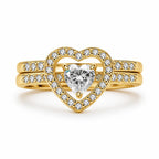 HeartWisp™ Halo Ring Set — Ignite Passion with Every Sparkling Glance