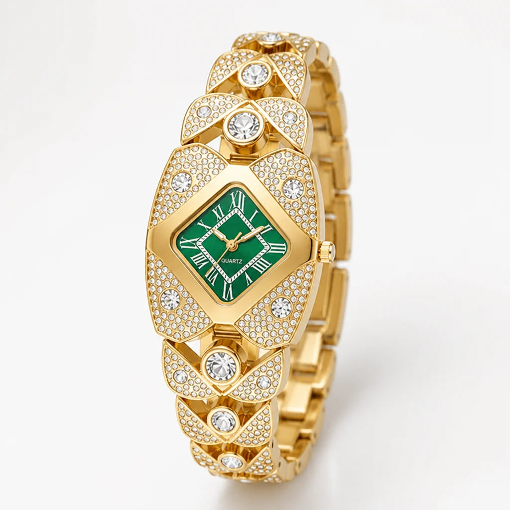 Aurelia™ Quartz Bracelet Watch — Command Every Room with Dazzling Confidence and Timeless Precision